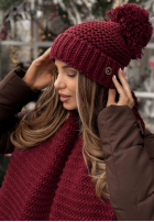 Souprava Čepice, szalik, Rukavice 3in1 Best Winter Days vínový