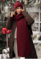 Souprava Čepice, szalik, Rukavice 3in1 Best Winter Days vínový