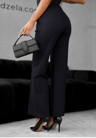 materiálové Kalhoty dzwony Can't Ignore Me granátové