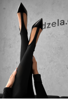 Legíny z marszczeniem Lazy Afternoon černé