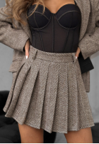 Sukně mini Not Tonight béžová