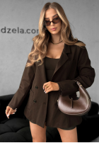 Sako z guzikami Your Move čokoládová