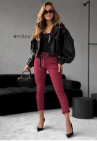 Kalhoty Harwinton jasnoburgundowe