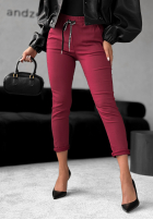 Kalhoty Harwinton jasnoburgundowe