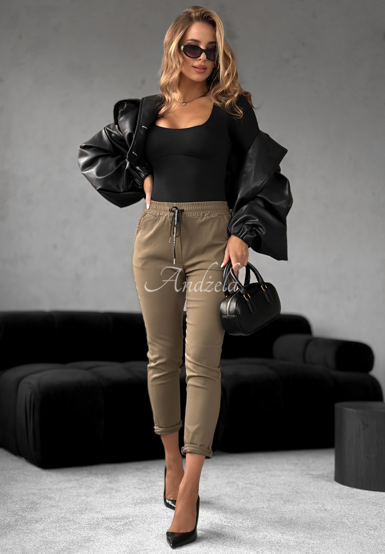 Kalhoty Harwinton Mokka