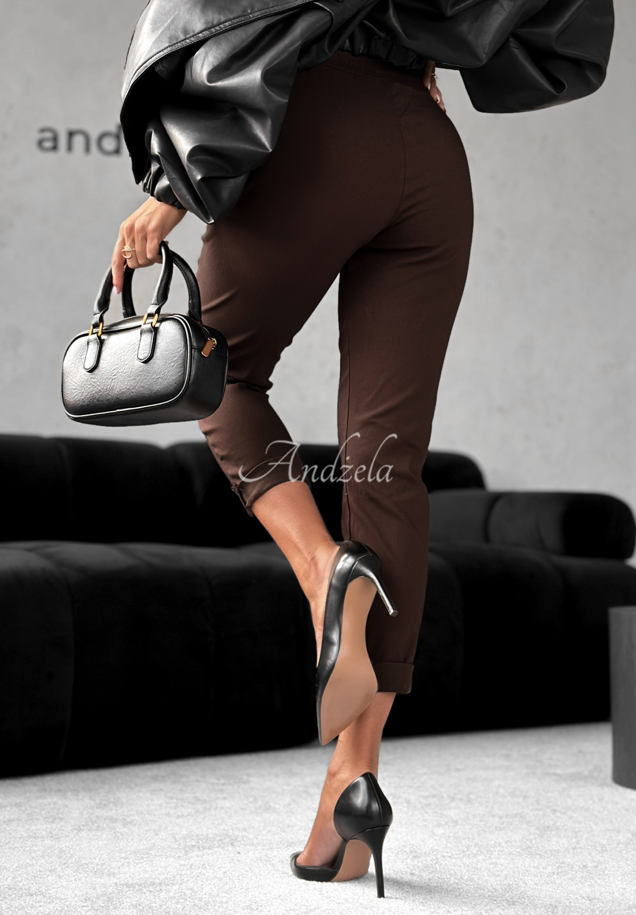 Kalhoty Harwinton čokoládové