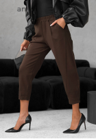 materiálové Kalhoty It Was Real čokoládové