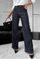 Kalhoty džínové  straight Red Flag granátové