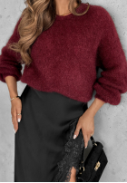 Svetr Warm Hug vínový