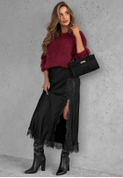 Svetr Warm Hug vínový