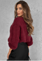 Svetr Warm Hug vínový