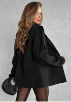 Sako z paskiem Alone Again černá