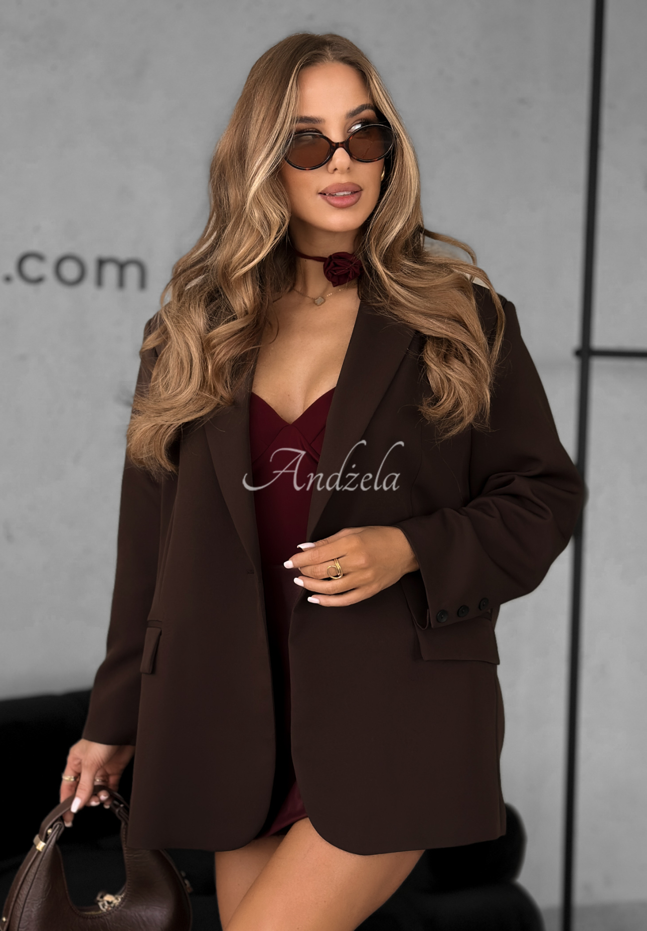 Sako oversize First Class čokoládová