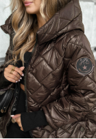 Prošívaná Bunda s kapucí Just The Wind čokoládová