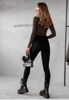 Prążkowana Halenka z półgolfem Believe In Tomorrow ciemnoczekoladowa