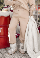 Tepláková souprava Mikina i Kalhoty So Happy Because Winter béžový