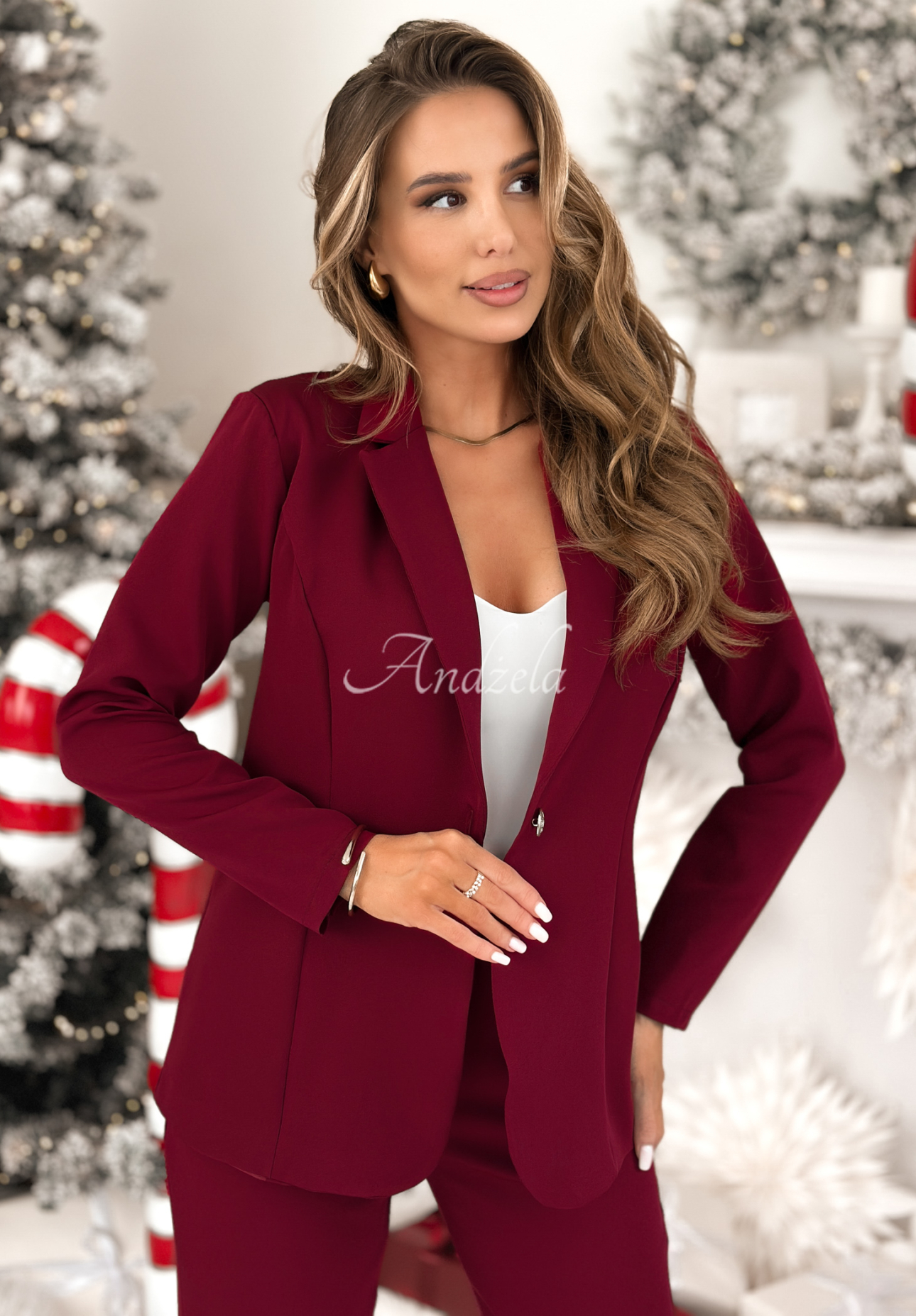 Souprava sako a kalhoty Don&#039;t Start vínový