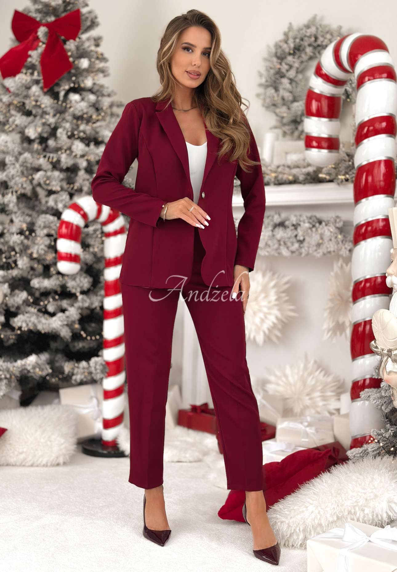 Souprava sako a kalhoty Don't Start vínový