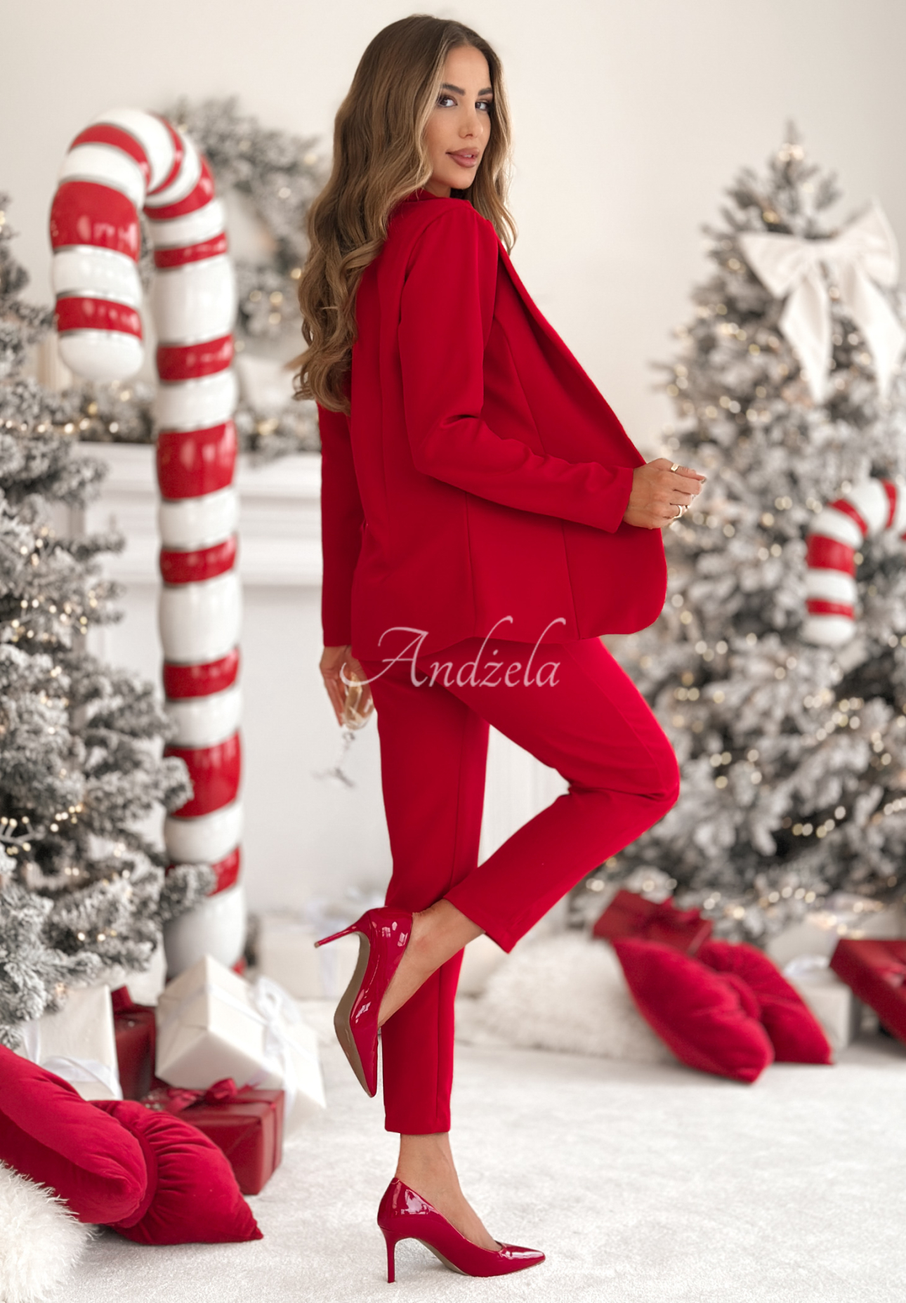 Souprava sako a kalhoty Don&#039;t Start červený