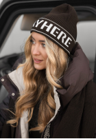 Souprava Čepice i szali Stay Here Winter čokoládový