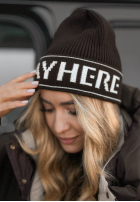 Souprava Čepice i szali Stay Here Winter čokoládový