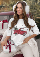 Tričko z nadrukiem Under The Tree Bílá