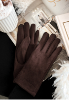semišové Rukavice Season Of Rest čokoládové
