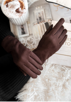 semišové Rukavice Season Of Rest čokoládové