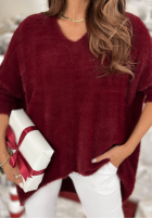 Svetr alpaka oversize Touches Heaven Černé