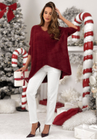 Svetr alpaka oversize Touches Heaven Černé