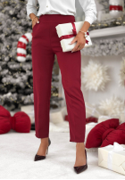 Kalhoty Cigaretky  No Idea bordové