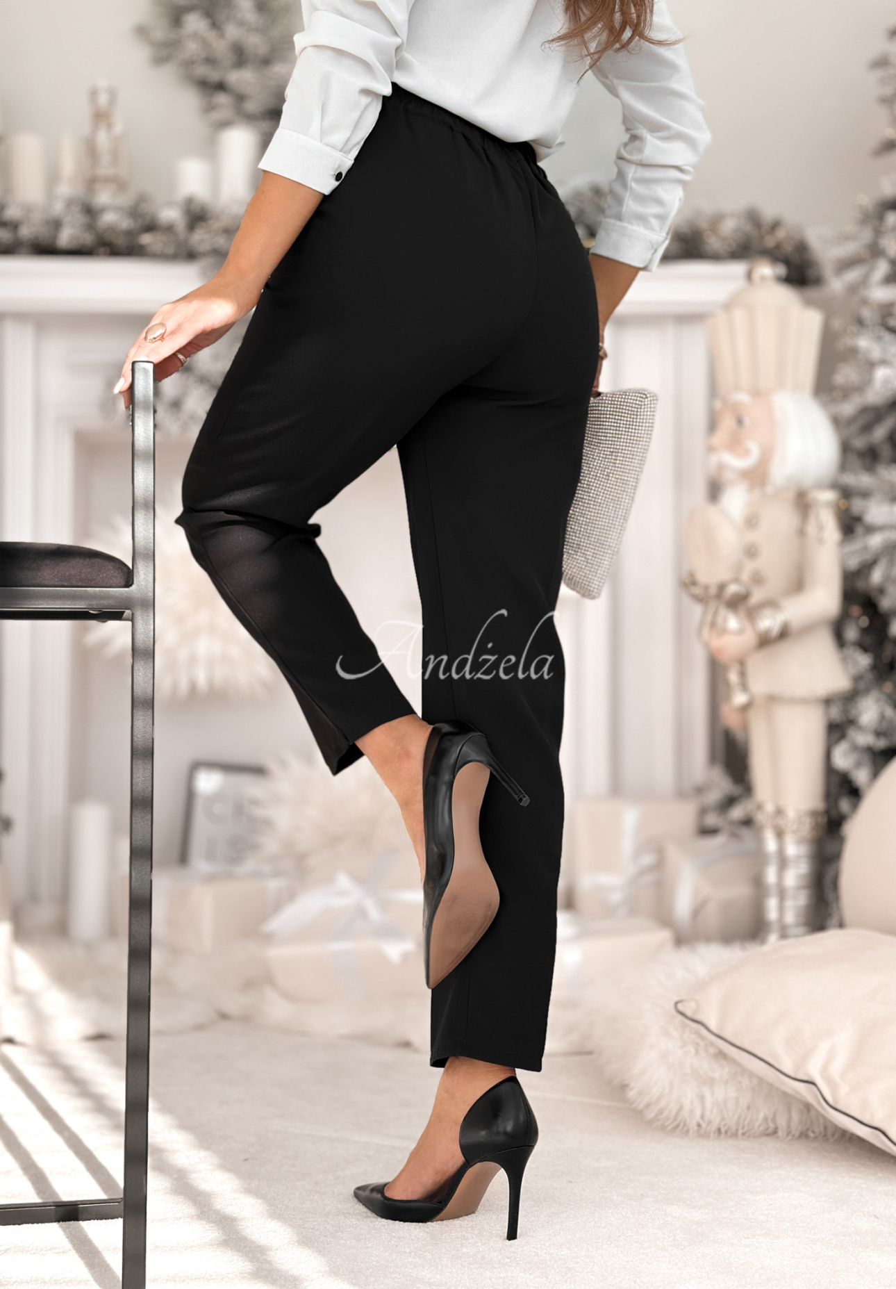 Cigaretové kalhoty No Idea černé