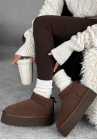 semišové Kotníkové Boty Jack Frost čokoládové