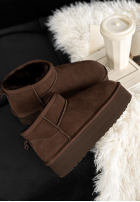 semišové Kotníkové Boty Jack Frost čokoládové