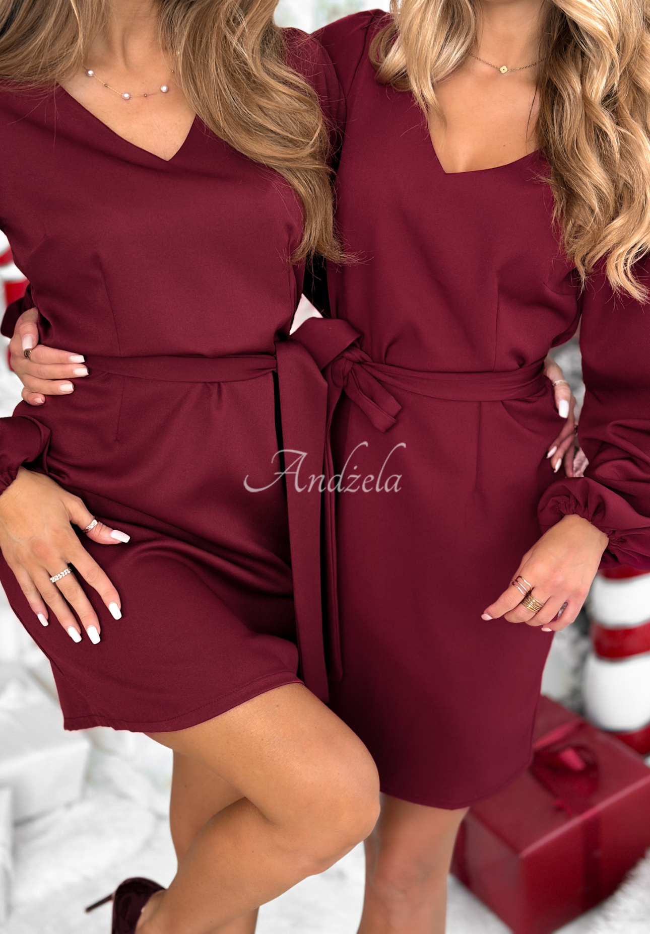 Mini šaty Different Vibes vínová