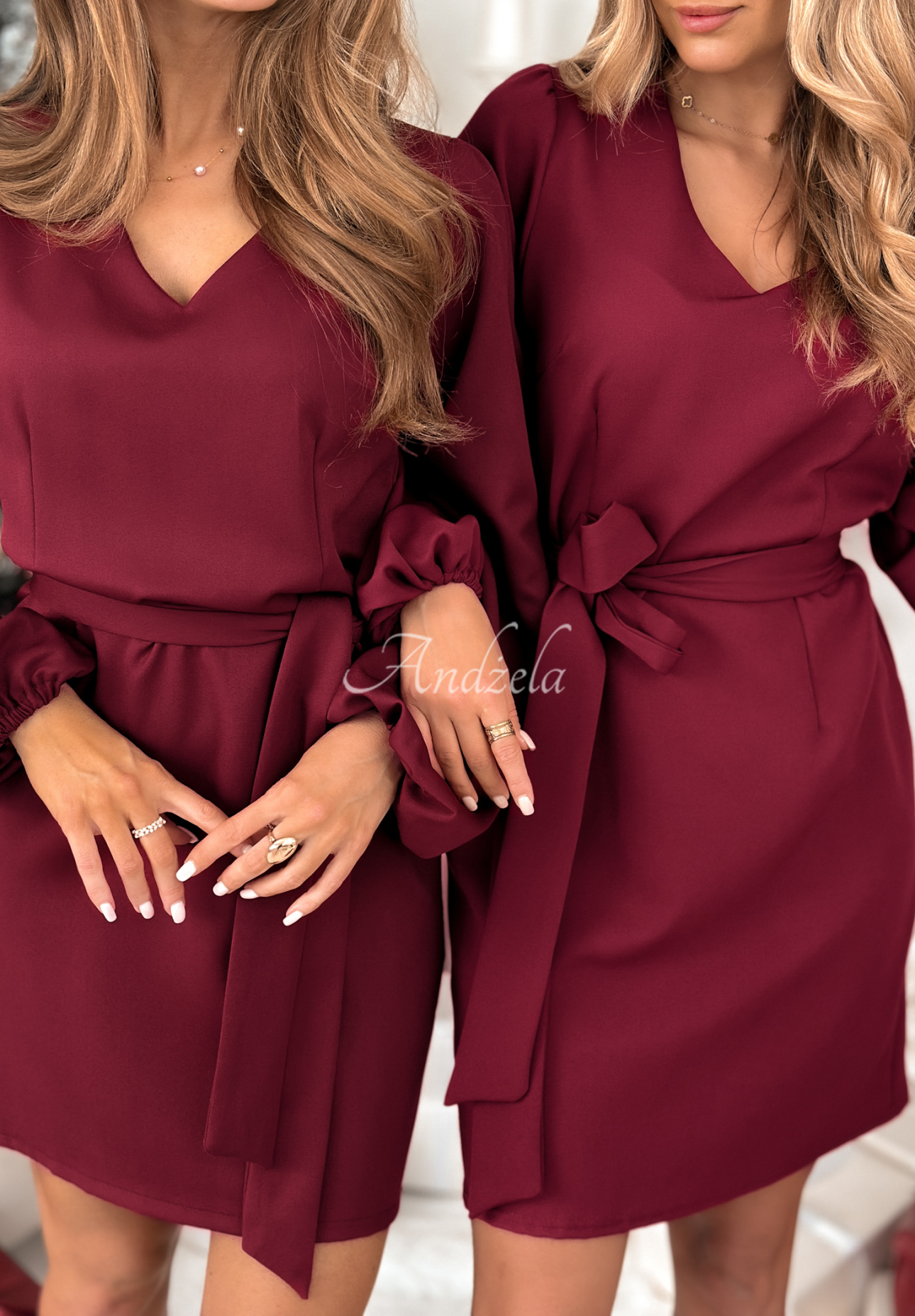 Mini šaty Different Vibes vínová