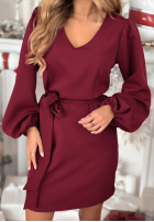 Šaty mini Different Vibes vínová