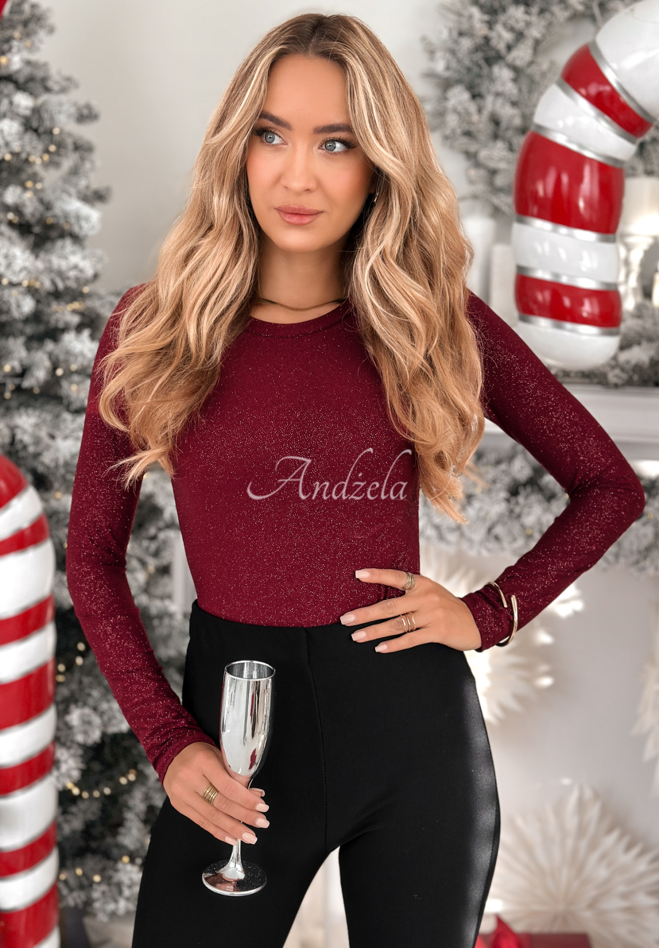 Lesklé body Really Simple bordové