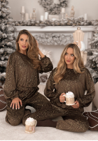 Welurowy Souprava Gold Twilight čokoládový