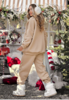 Tepláková souprava Mikina i Kalhoty Chill Code béžový