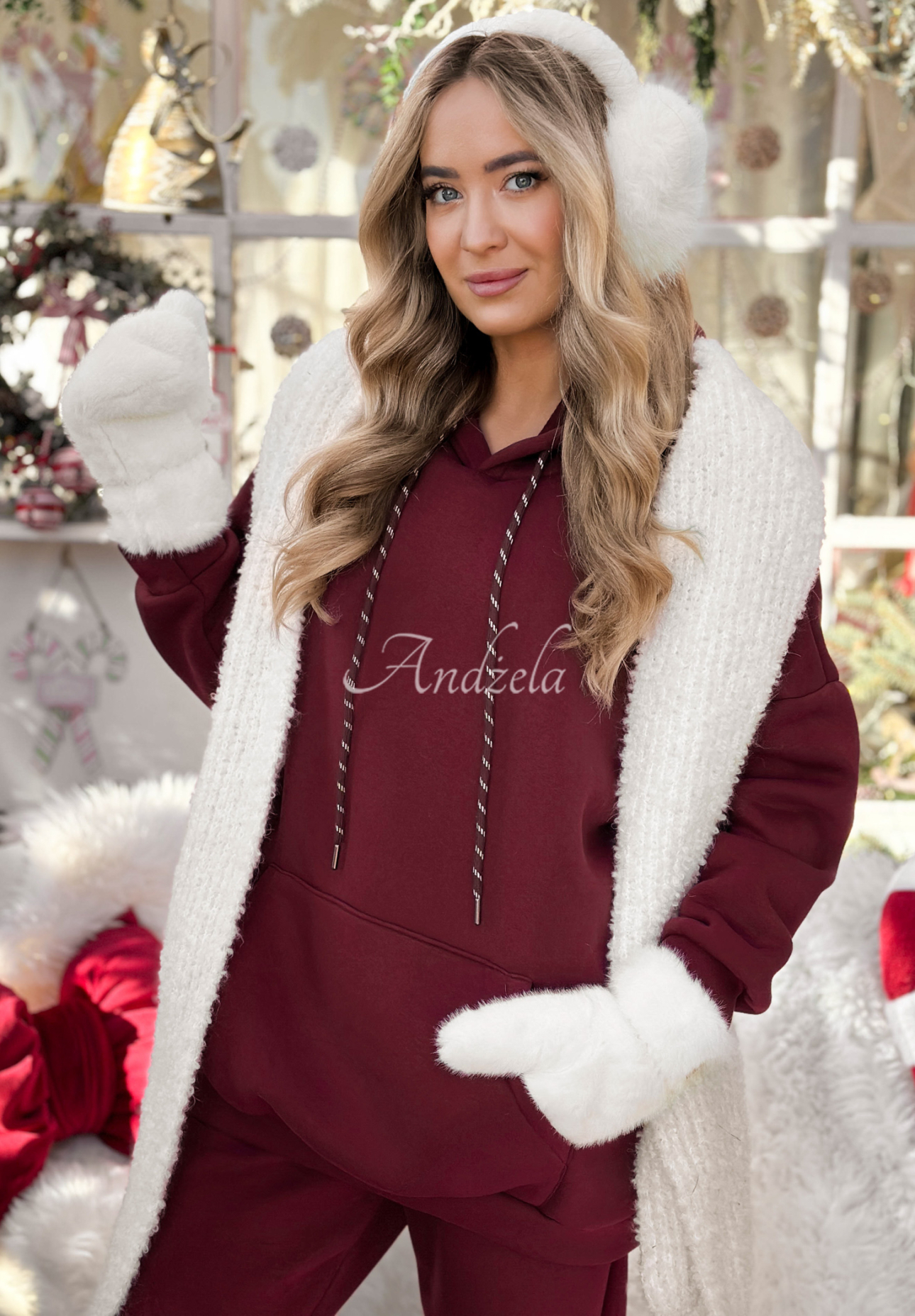 Tepláková souprava mikina a kalhoty Chill Code vínový