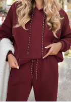 Tepláková souprava Mikina i Kalhoty Chill Code vínový