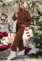 Zateplená tepláková souprava Comfy Duette čokoládový