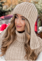 Čepice uszatka First Frost béžová