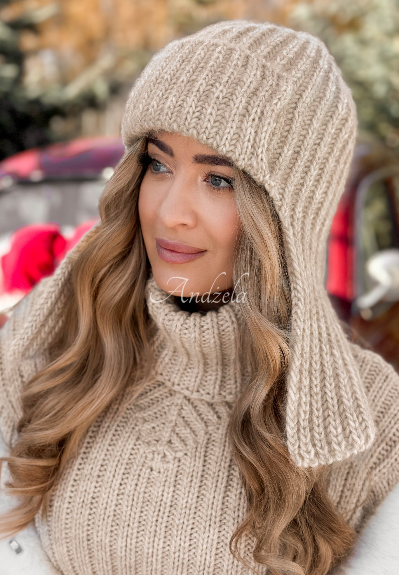 Čepice pilotka First Frost béžová