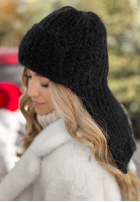 Čepice uszatka First Frost černá