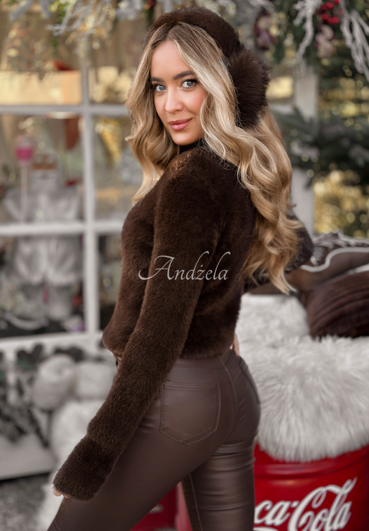 Svetr s rolákem Softest Mind čokoládový