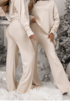 Dzianinowy Souprava Svetr i Kalhoty Peace Of Mind ecru