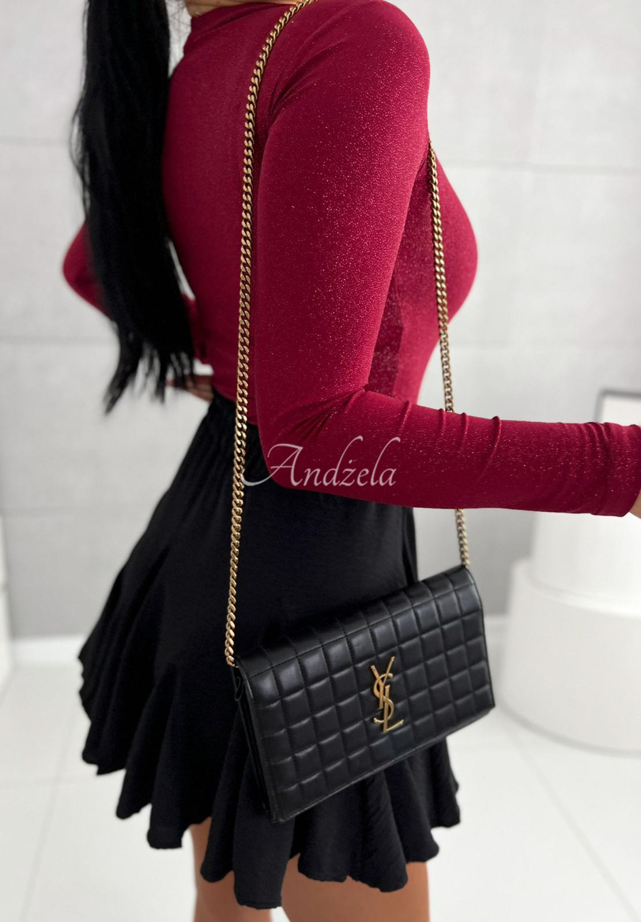 Lesklé body Really Simple bordové