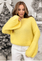 Svetr z szerokimi rękawami Better Than That žlutá